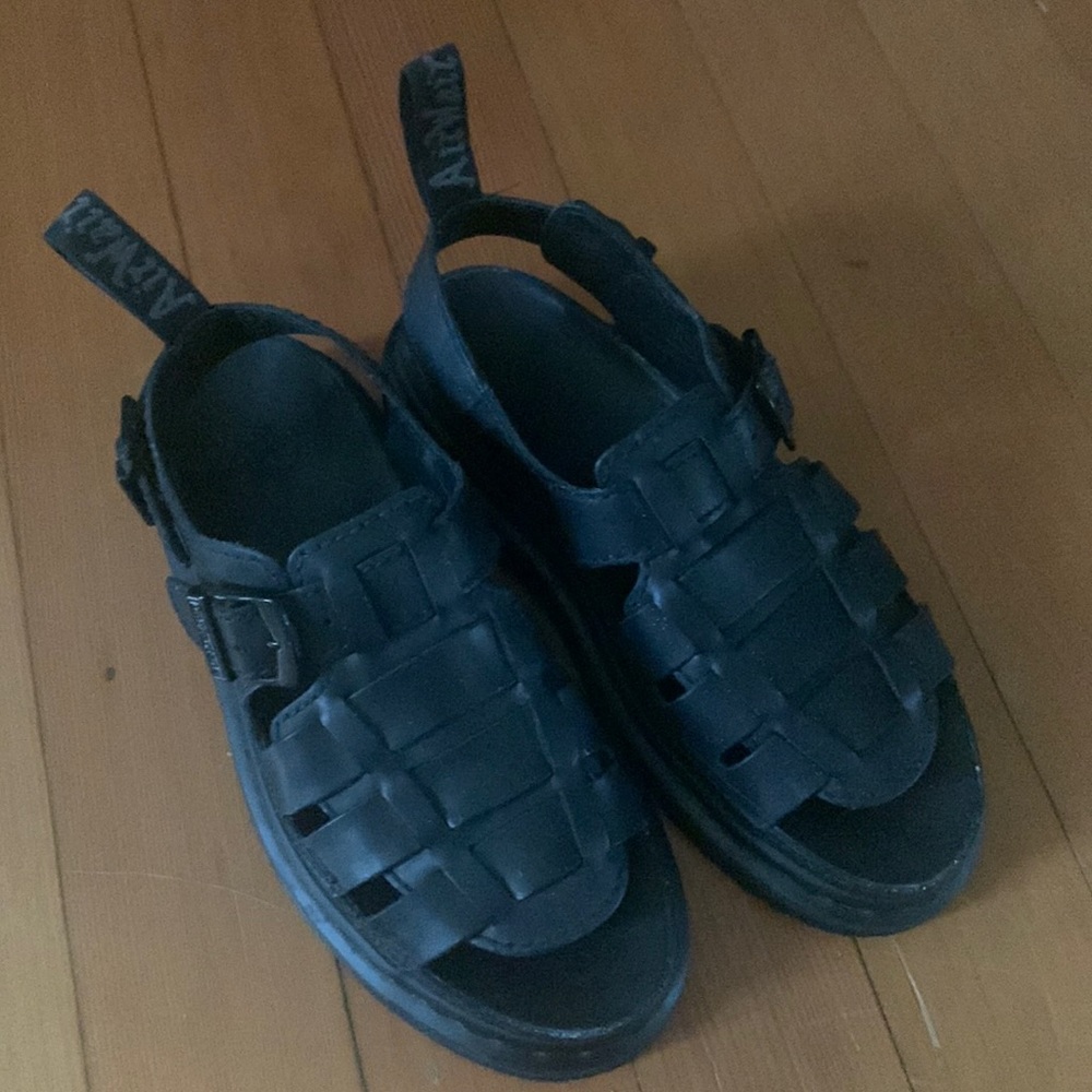Doc Martens chunky fisherman sandals black size W10 M8